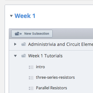 Studio vous aide à maintenir votre cours organisé